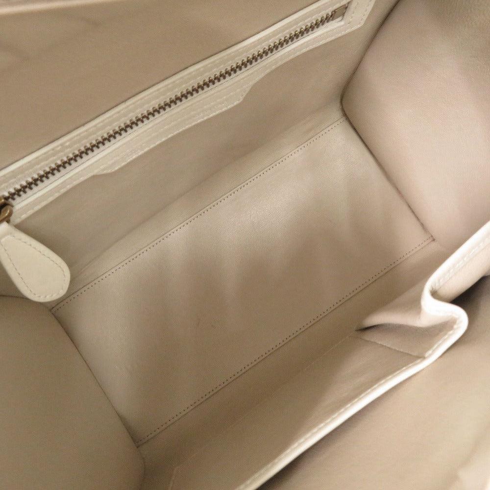 CELINE Handbag leather Ivory Luggage micro