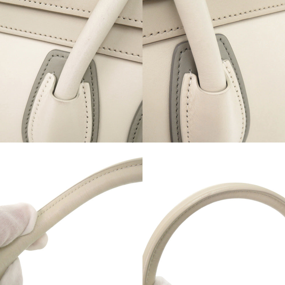 CELINE Handbag leather Ivory Luggage micro
