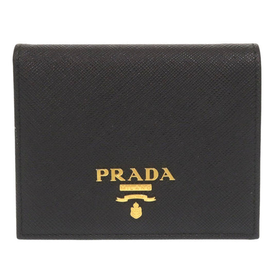 PRADA Bifold Wallet 1MV204 leather black Safiano