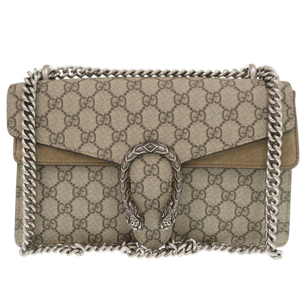 GUCCI Shoulder Bag 400249 GG Supreme beige Dionysus