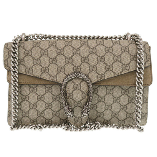 GUCCI Shoulder Bag 400249 GG Supreme beige Dionysus