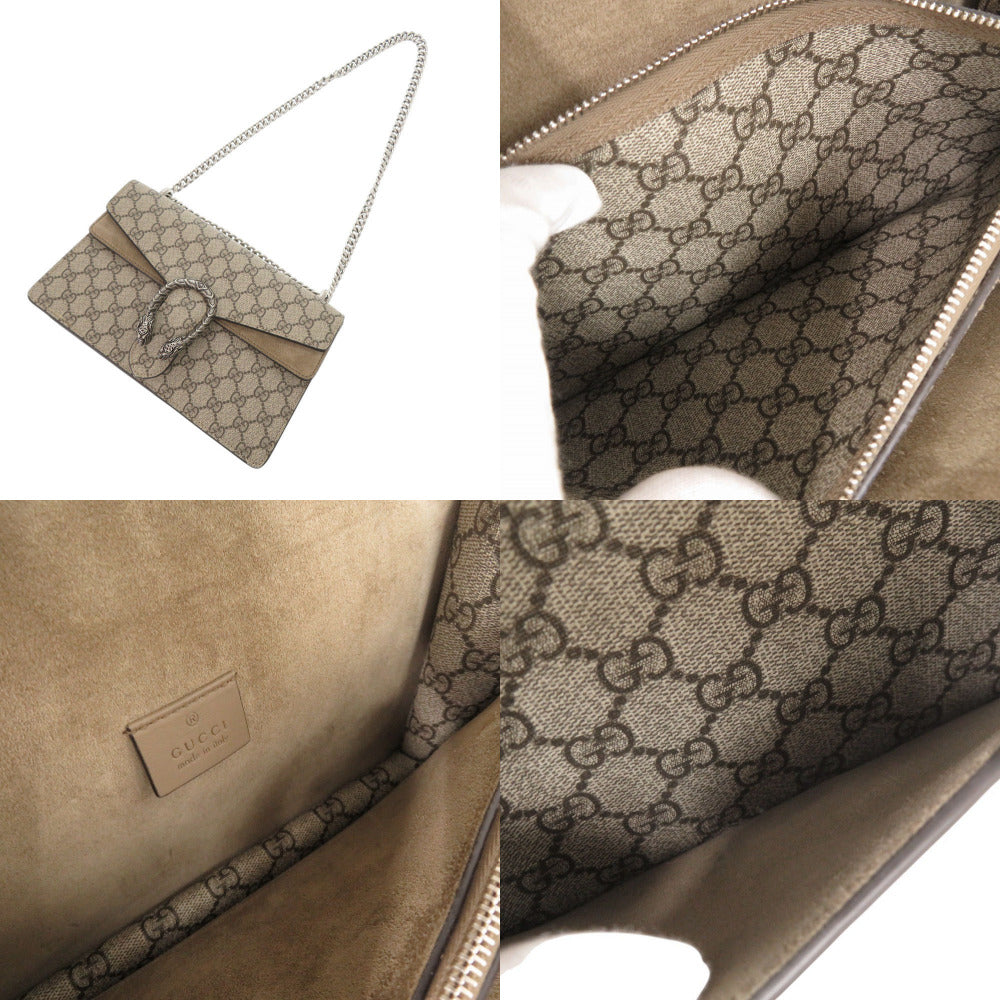 GUCCI Shoulder Bag 400249 GG Supreme beige Dionysus
