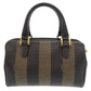 FENDI Handbag PVC, Leather Brown type Pecan
