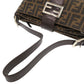 FENDI Shoulder Bag Canvas, Leather Brown Zucca Pattern