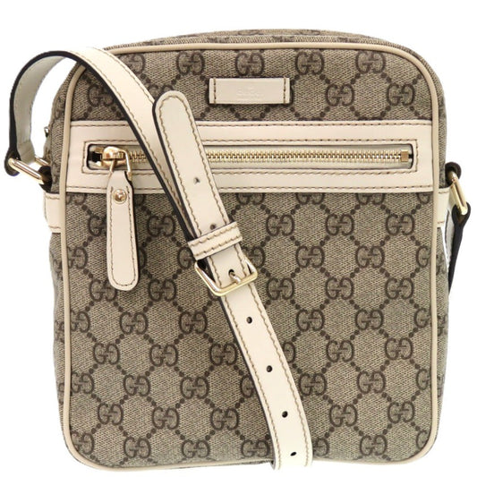 GUCCI Shoulder Bag 233268 GG Supreme Canvas, PVC Brown