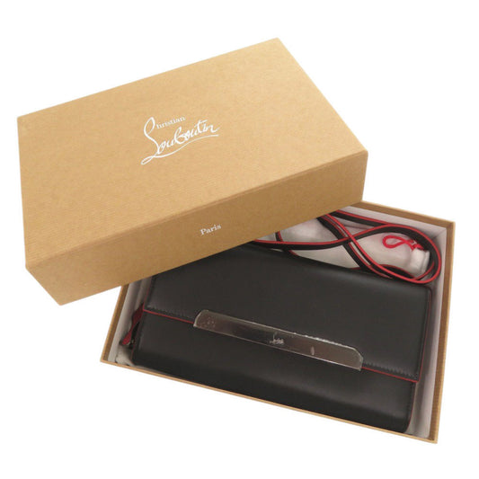 Christian Louboutin Long Wallet Purse leather black