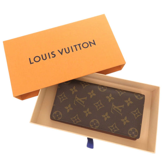 LOUIS VUITTON Long Wallet Purse M60252 Monogram canvas Brown Monogram Portefeuille Columbus