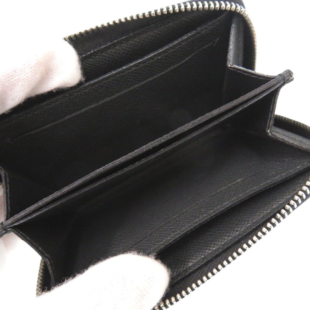 LOUIS VUITTON Coin case M32832 Taiga black Taiga Zip around purse