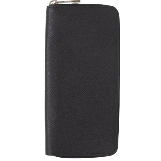 LOUIS VUITTON Long Wallet Purse M30503 Taiga Noir Taiga Zippy Wallet Vertical