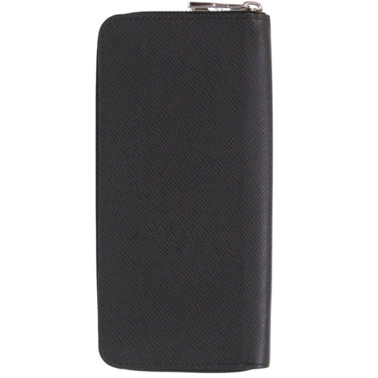 LOUIS VUITTON Long Wallet Purse M30503 Taiga Noir Taiga Zippy Wallet Vertical