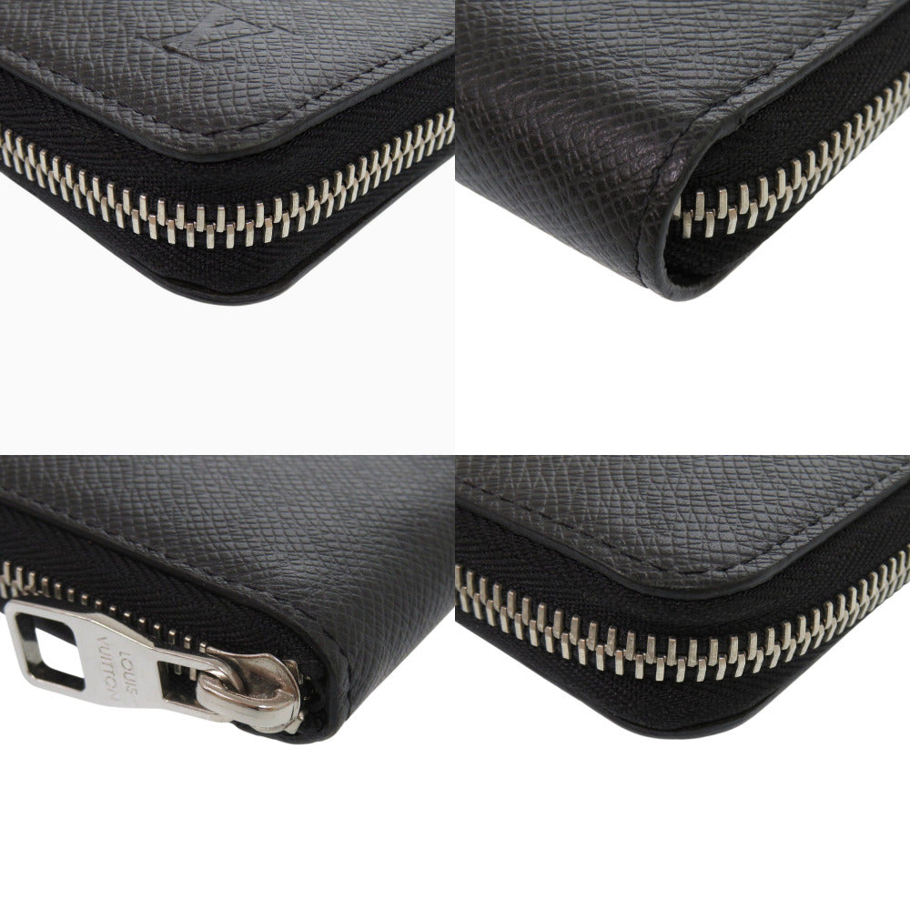 LOUIS VUITTON Long Wallet Purse M30503 Taiga Noir Taiga Zippy Wallet Vertical