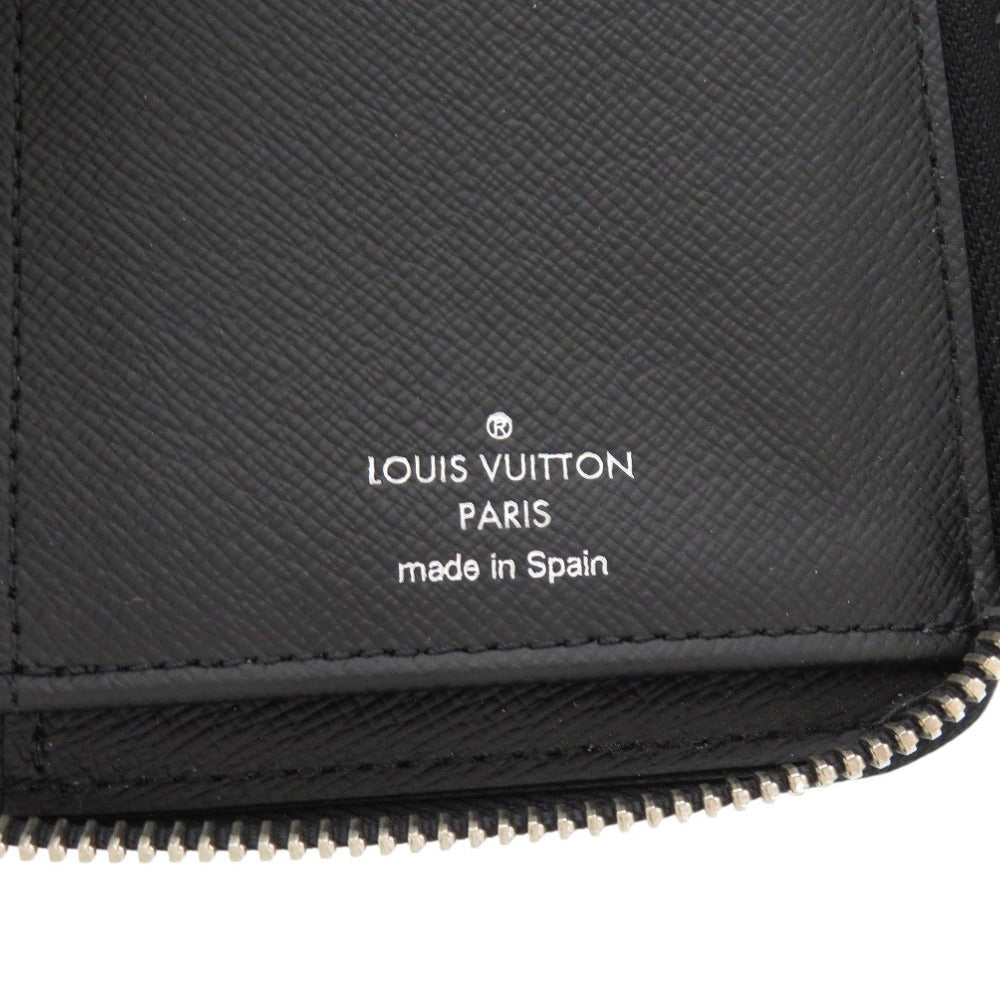 LOUIS VUITTON Long Wallet Purse M30503 Taiga Noir Taiga Zippy Wallet Vertical