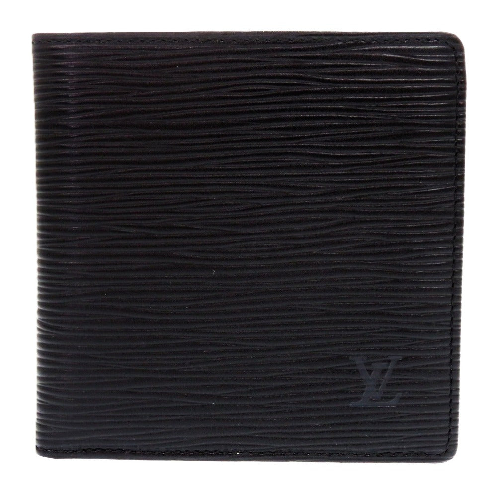 LOUIS VUITTON Bifold Wallet leather Noir