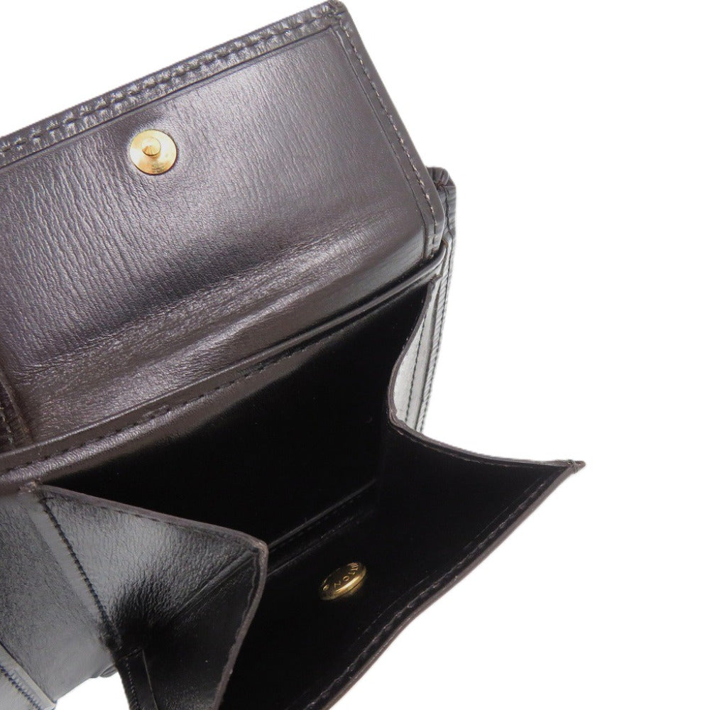 LOUIS VUITTON Bifold Wallet leather Noir