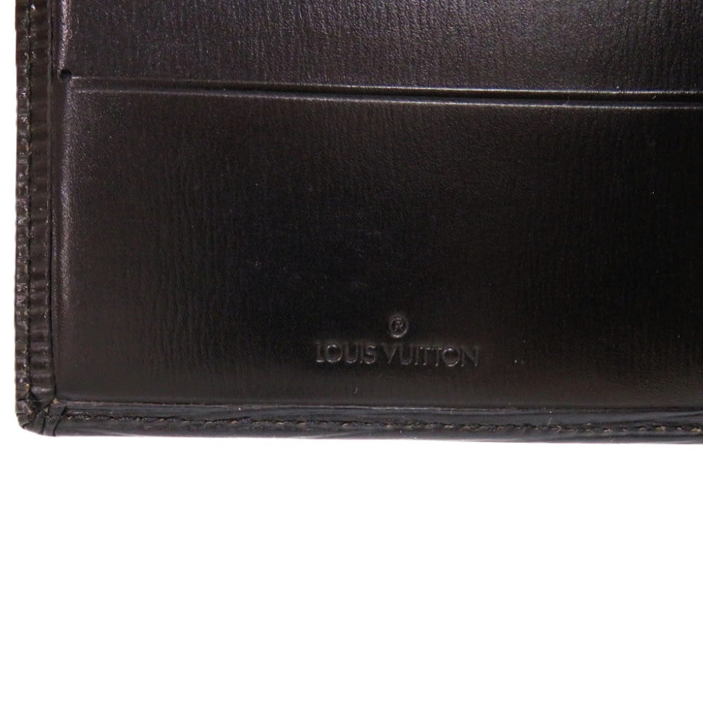 LOUIS VUITTON Bifold Wallet leather Noir