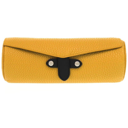 FENDI Pouch leather yellow Watch case