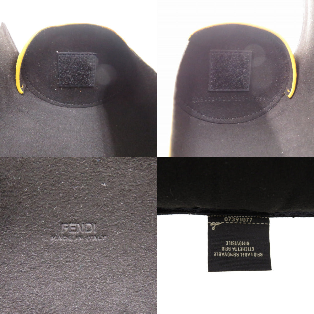 FENDI Pouch leather yellow Watch case