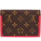LOUIS VUITTON Bifold Wallet M64587 Leather, Monogram Canvas Coklico Portefeuille Flor Compact
