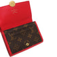 LOUIS VUITTON Bifold Wallet M64587 Leather, Monogram Canvas Coklico Portefeuille Flor Compact