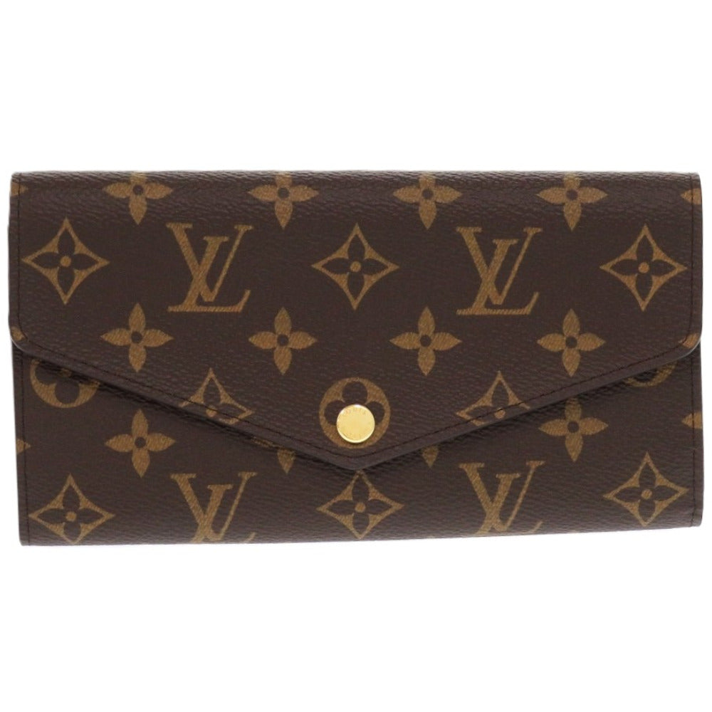 LOUIS VUITTON Long Wallet Purse M62235 Monogram canvas, grained leather Rose Valerie
