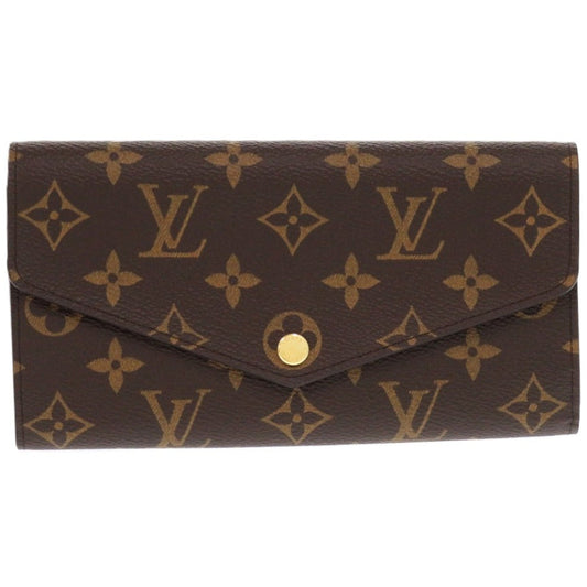 LOUIS VUITTON Long Wallet Purse M62235 Monogram canvas, grained leather Rose Valerie