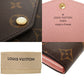 LOUIS VUITTON Long Wallet Purse M62235 Monogram canvas, grained leather Rose Valerie