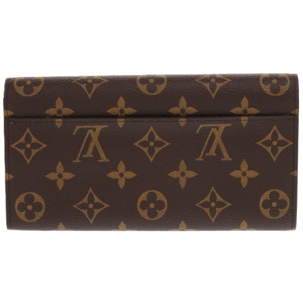 LOUIS VUITTON Long Wallet Purse M62235 Monogram canvas, grained leather Rose Valerie