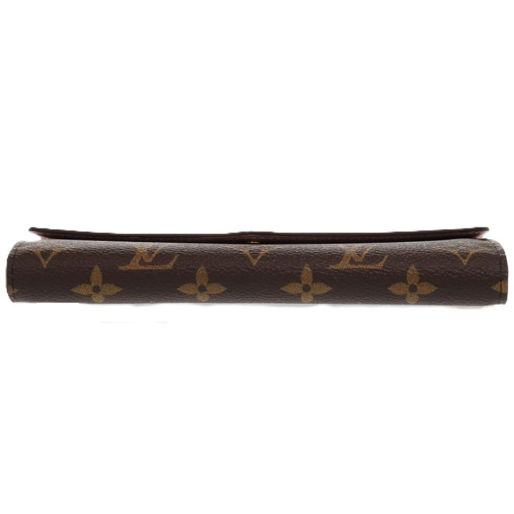 LOUIS VUITTON Long Wallet Purse M62235 Monogram canvas, grained leather Rose Valerie
