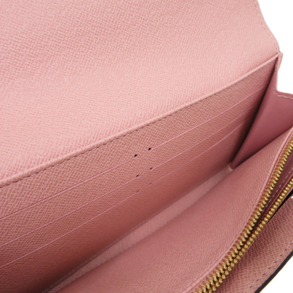 LOUIS VUITTON Long Wallet Purse M62235 Monogram canvas, grained leather Rose Valerie