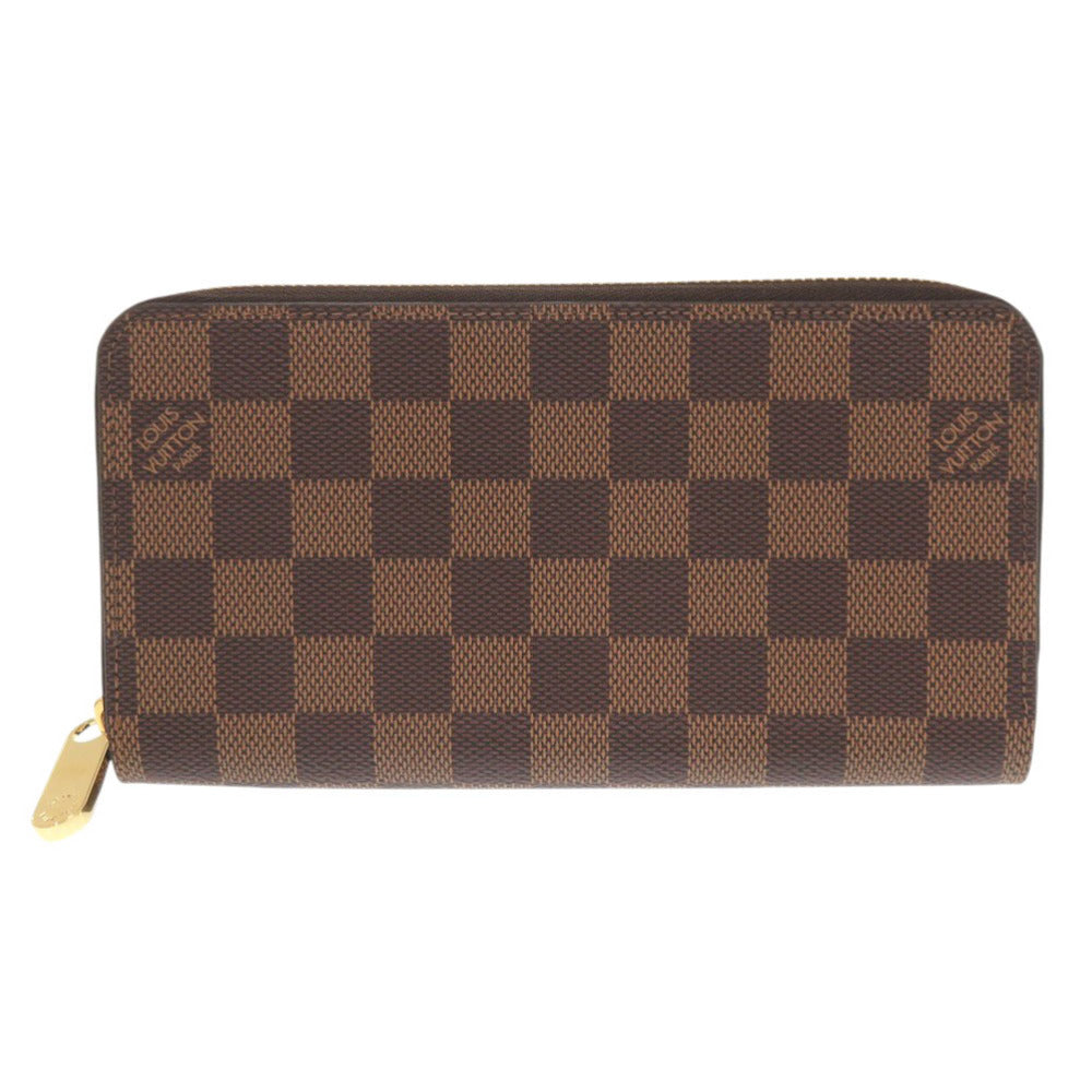 LOUIS VUITTON Long Wallet Purse N41661 Damier canvas Brown Damier Zippy wallet