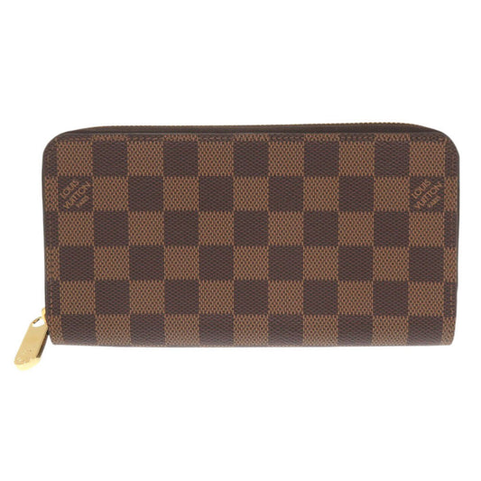 LOUIS VUITTON Long Wallet Purse N41661 Damier canvas Brown Damier Zippy wallet