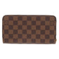 LOUIS VUITTON Long Wallet Purse N41661 Damier canvas Brown Damier Zippy wallet