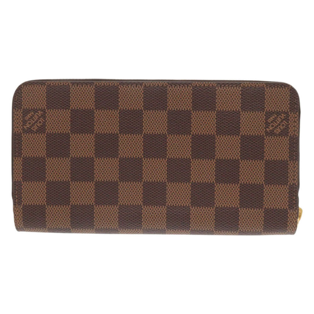 LOUIS VUITTON Long Wallet Purse N41661 Damier canvas Brown Damier Zippy wallet