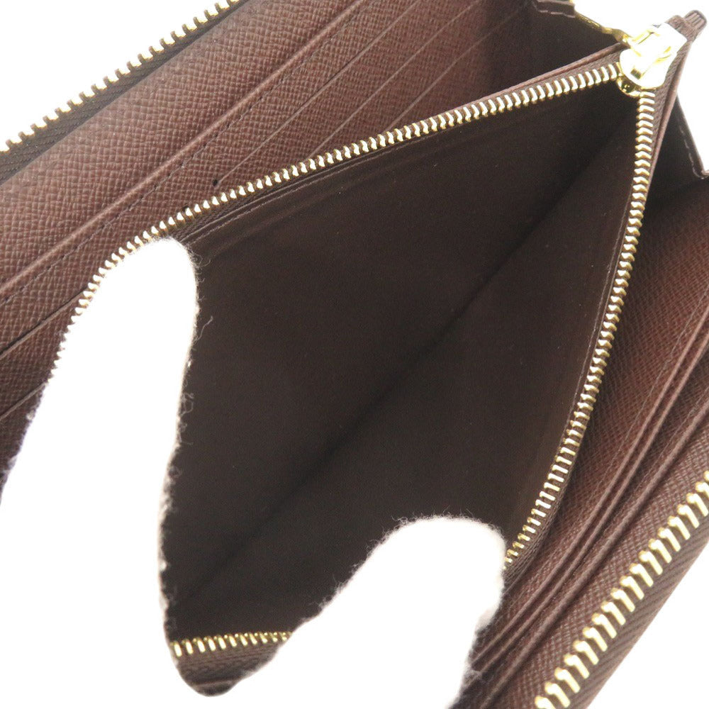 LOUIS VUITTON Long Wallet Purse N41661 Damier canvas Brown Damier Zippy wallet