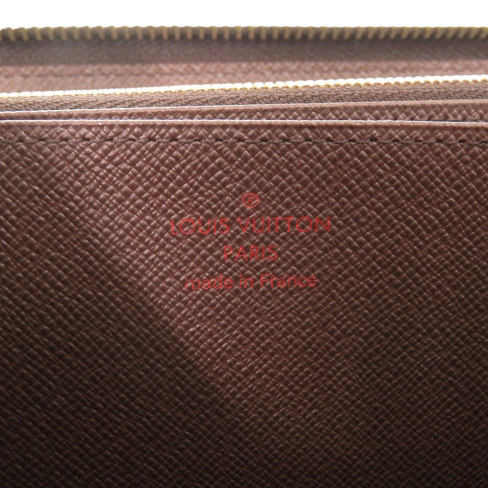 LOUIS VUITTON Long Wallet Purse N41661 Damier canvas Brown Damier Zippy wallet