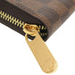 LOUIS VUITTON Long Wallet Purse N41661 Damier canvas Brown Damier Zippy wallet