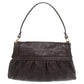 FENDI Shoulder Bag leather Brown Zucca Pattern