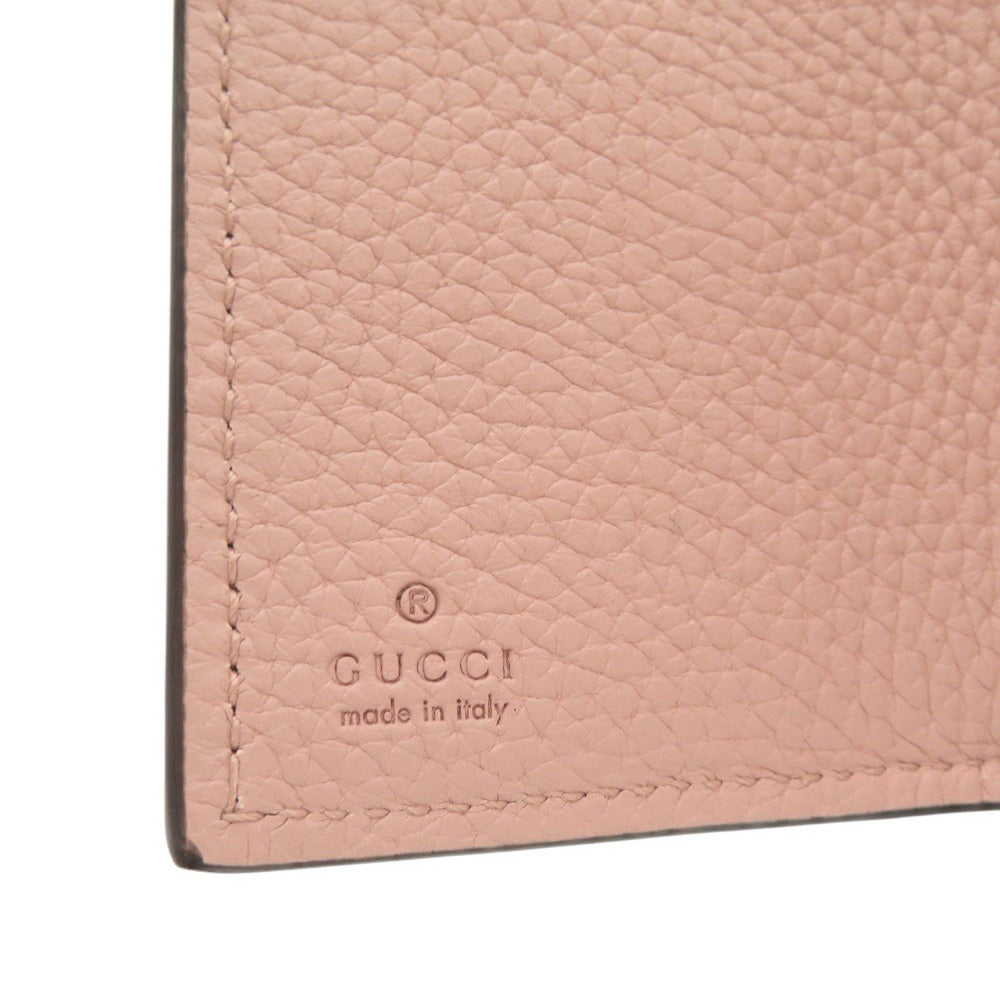 GUCCI Tri-fold wallet 745988 leather pink Horsebit compact wallet