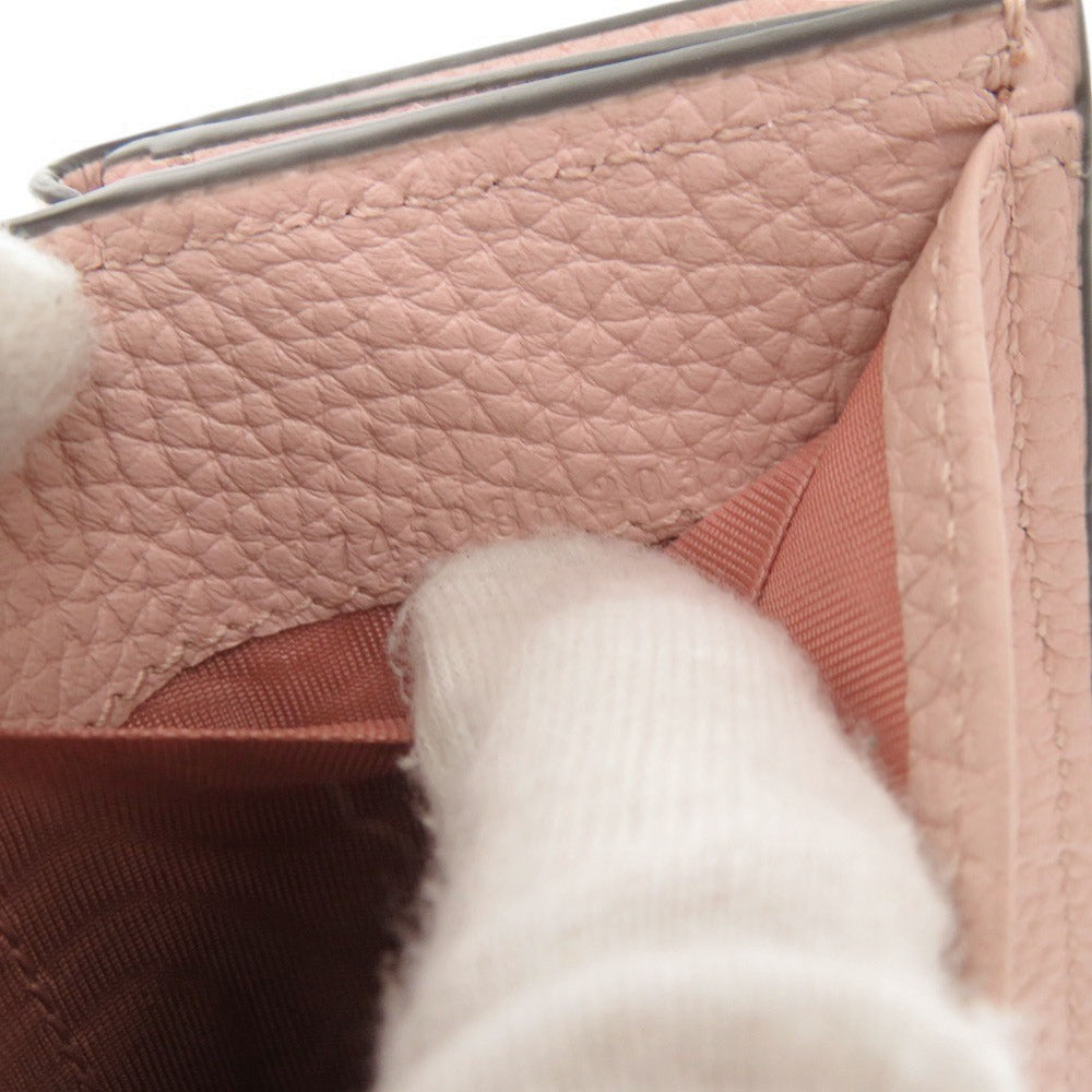 GUCCI Tri-fold wallet 745988 leather pink Horsebit compact wallet