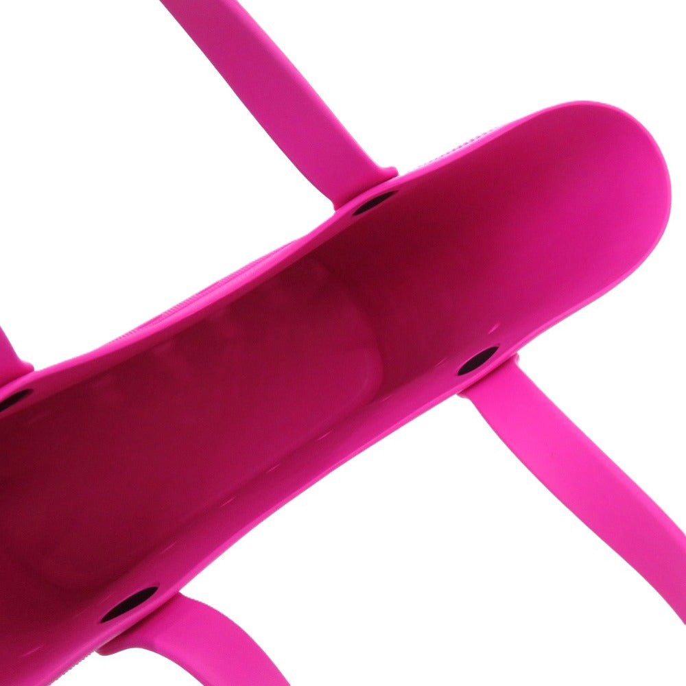 BALENCIAGA Tote Bag 702266 rubber pink A4 compatible x Crocs