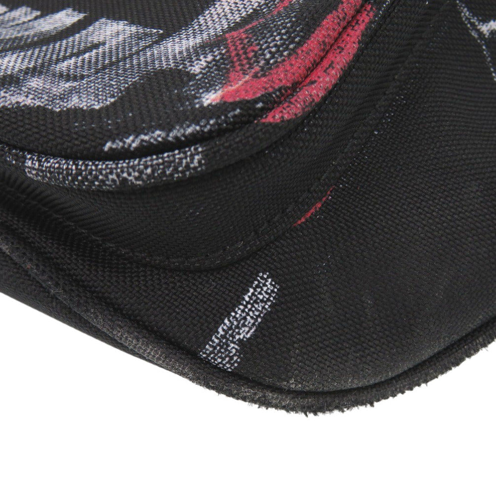 BALENCIAGA Waist bag 482389 polyester black Explorer Belt Pack DIY metal allover logo