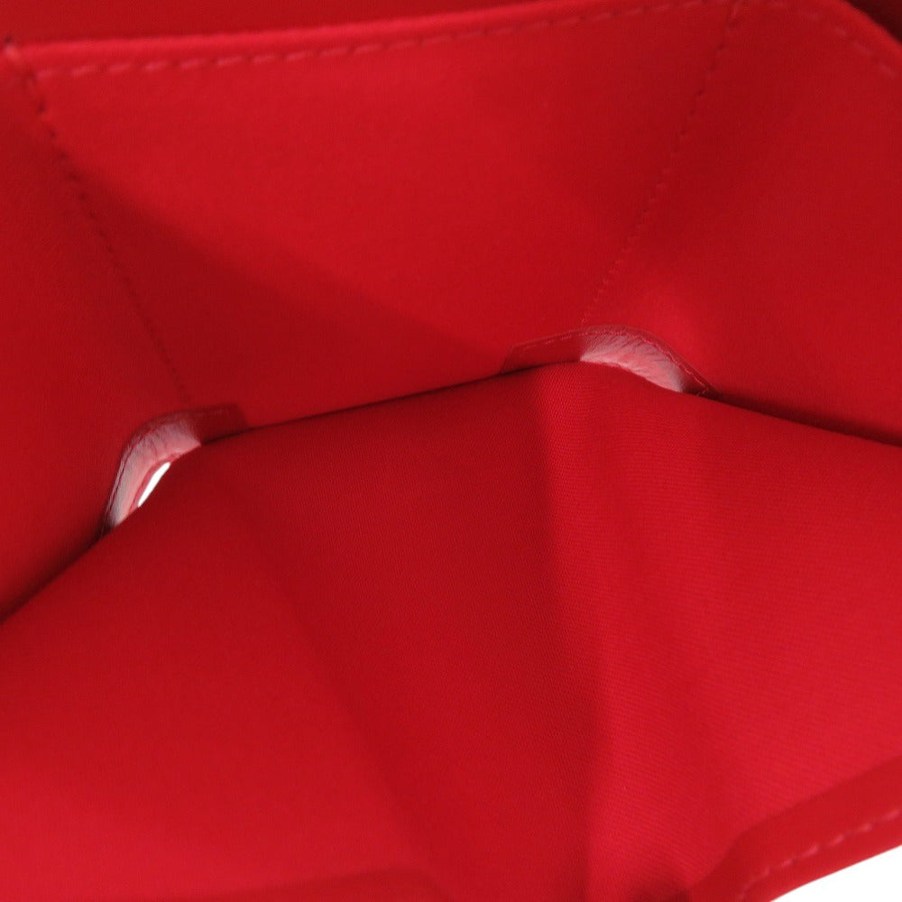 Christian Louboutin Tri-fold wallet 3235108 Patent leather white Loubi54 Loubi54