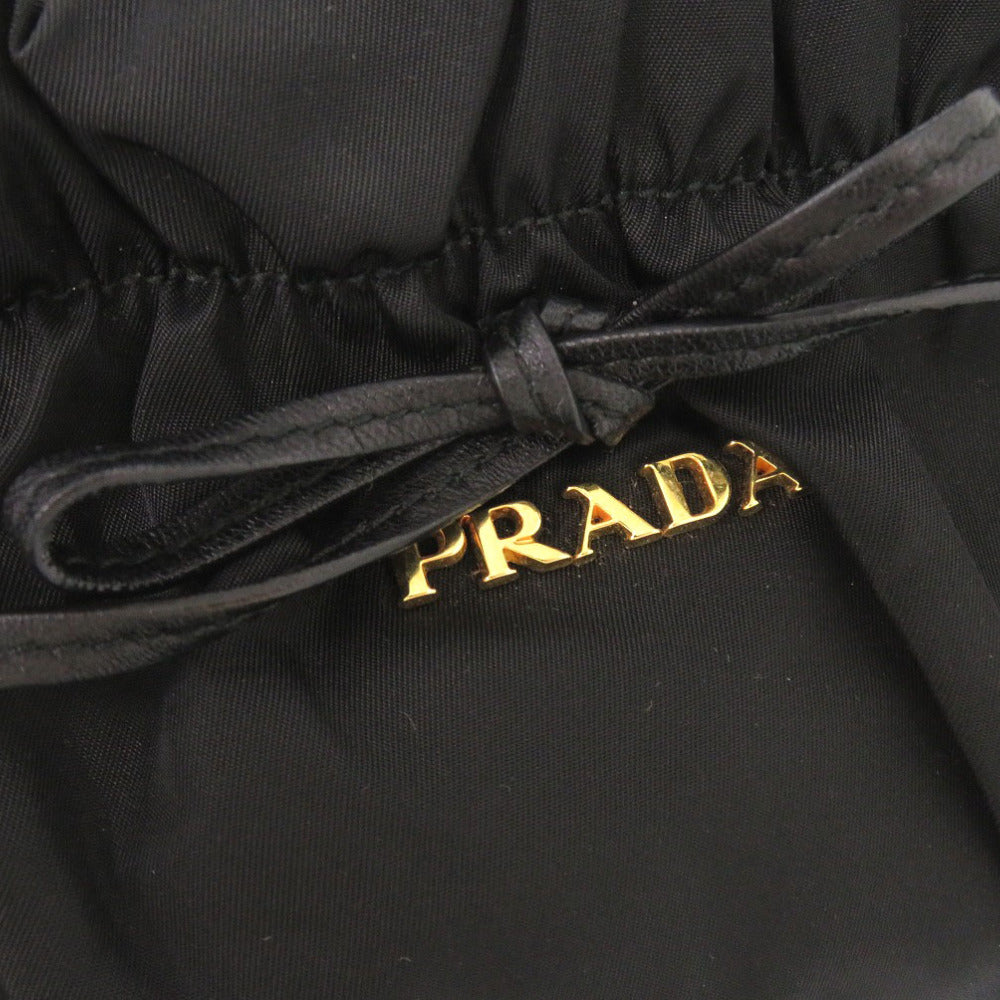 PRADA Handbag BN1631 Nylon, Leather NERO Black TRSSUTO BOW