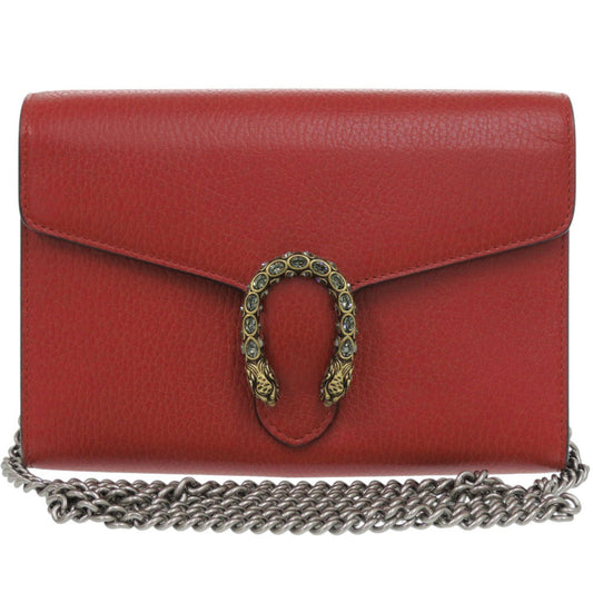GUCCI Shoulder Bag 401231 leather Red