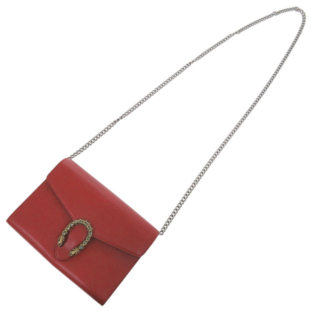 GUCCI Shoulder Bag 401231 leather Red