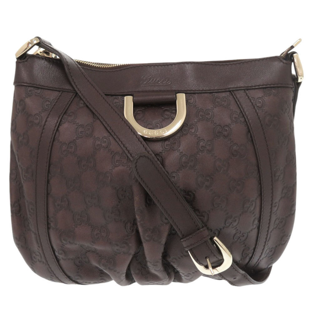 GUCCI Shoulder Bag 203257 leather Brown Abbey