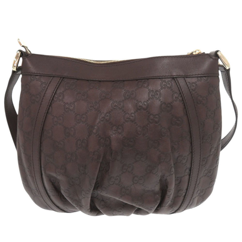 GUCCI Shoulder Bag 203257 leather Brown Abbey