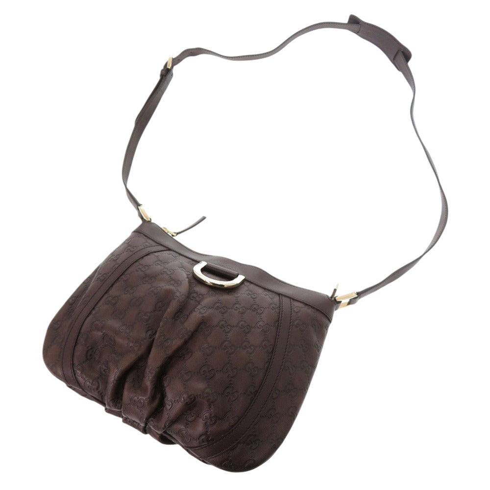 GUCCI Shoulder Bag 203257 leather Brown Abbey