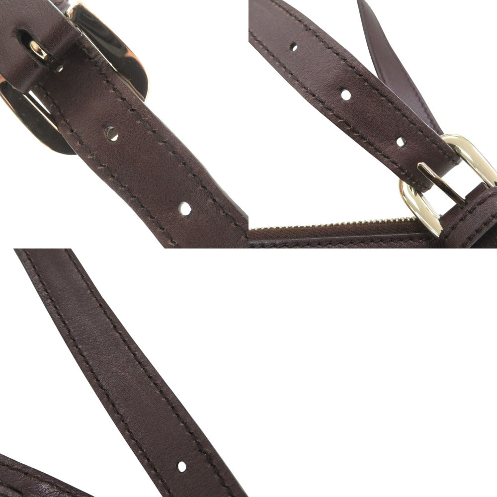 GUCCI Shoulder Bag 203257 leather Brown Abbey