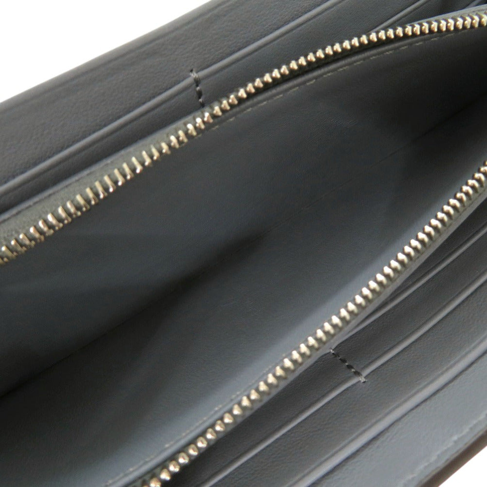 FENDI Long Wallet Purse 8M0427A91B leather Light blue PEEKABOO